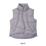Lowsy Wave Zipper Padded Vest