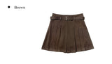 [Belt SET] Tizen Wool Pleated Skirt