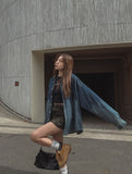 Into Gradient Washing Denim Shirt