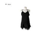 Det Satin Pintuck Frill Sleeveless One Piece