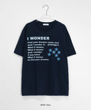 [unisex] Met Star Printing Over Short Sleeve Tee