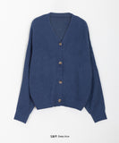 Pochai color V-neck knit cardigan