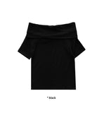 HAZE OFF SHOULDER HALF T