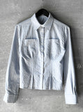 Dual Button Stripe Shirt