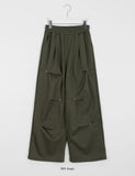 [unisex] Gomei banding brushed rivet wide jogger pants