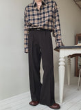 Met Bocashi Bellbottom Wide Slacks