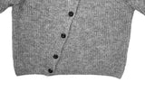 Juke diagonal button high neck knit