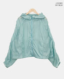 Timel See-through Windbreaker Zip-Up