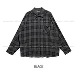 Posi smooth overfit checked shirt