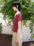 PK STRIPE HALF T