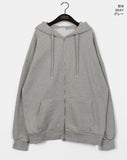 [UNISEX] Naden Cozy Overfit Two-Way Brushed Hood Zip-Up