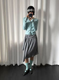TWIST BUTTON CARDIGAN