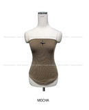 serrati brooch knit top