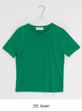 Kayari Color Basic Layered Crop Short Sleeve Tee