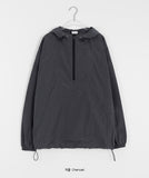 [unisex] Sohu string hood over anorak