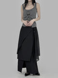 Tsol Unbalanced Wrap Skirt