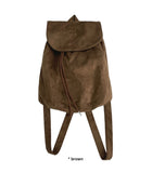 SUEDE STRAP BACKPACK