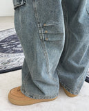 Herique Rivet Cargo Denim Pants