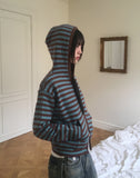 [MADE] Anton Stripe Pocket Two-Way Knit Zip-Up