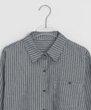 Hiche Stripe Basic Pocket Shirt