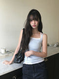Topping Layered Color Matching Two-Tone Sleeveless Set