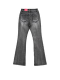 Pale brush bootcut denim pants