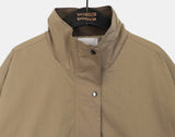 Richu Collar Color Matching Overfit Cotton Field Jacket