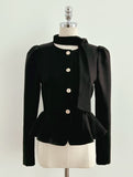 Coel Tie Peplum Blouse