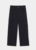 HEM BUTTON UTILITY CARGO NYLON PANTS