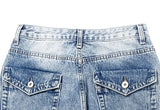 Riggers Backpocket Washing Wide Denim Pants