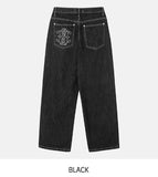 Old Hip Pocket Embroidered Denim Pants