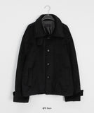 [unisex] Hyutani Wool Pocket Short Coat