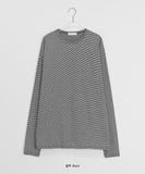 [unisex] Kotiru Stripe Over Warmer Long Sleeve Tee