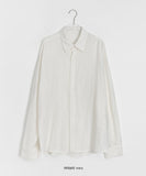 [unisex] Afugo Linen See-through Over Shirt