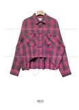 Heb Check Crop Cutting Shirt