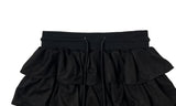 Latte Suede Tiered Mini Skirt