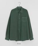 [Unisex] Kobinbaen Pocket Cotton Pigment Over Shirt