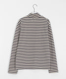 Timoka Stripe Brushed Turtleneck Tee