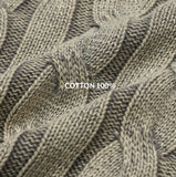 Lahen Cable Dyeing Damage Cardigan