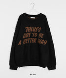 [unisex] Onpu Lettering Over Knit