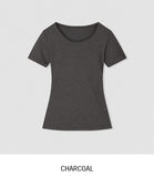Sherbet Tencel See-Through Short Sleeve