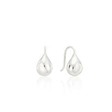 Champagne Moon Dew Drop Silver Fishing Earrings