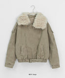 Ogets Fur Collar Work Jumper Jacket