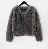 Riche Boucle Fur Cardigan