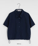 [BAONHAUS] Atson Nylon Short Sleeve Collar Shirt
