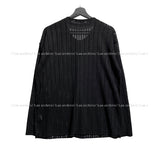 Into summer see-through linen cardigan