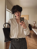 Ribery knit cardigan