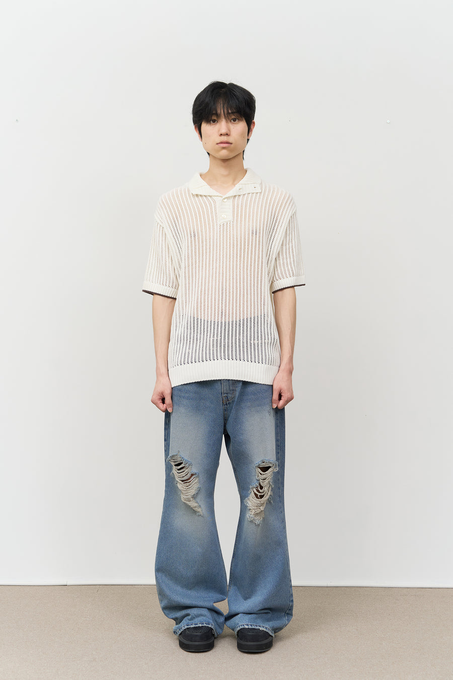 【HI FI FNK】(W) Slate Ribbon Slit Pants HI FI FNK】(W) Slate Ribbon Slit Pants (HI FI FNK/パンツ