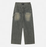 Denti Damage Brush Denim Pants