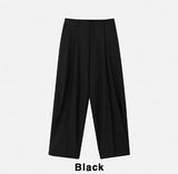 Polish pintuck wide slacks